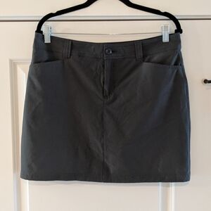 Eddie Bauer Gray Horizon Travex Skort Flexion Stretch UPF 50+ Activewear, Size 8